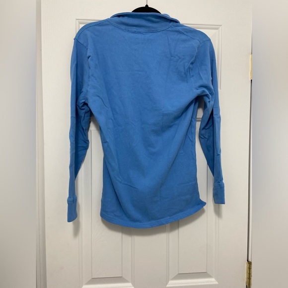 Crew Cuts by J. Crew Kid’s Girl’s XL Blue Quarter-Zip Pullover - Picture 4 of 5